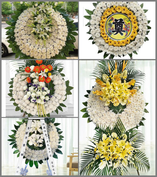 湖北襄阳市谷城县冷集镇李家洲村花圈速递